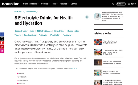8 Electrolyte Drinks for Health and Hydration
